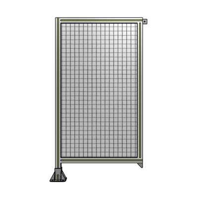 SINGLE PANEL-LEG ON LEFT WITH TIE PLATES AND ANGLE 1400MM X 750MM  1" MESH, AS A KIT