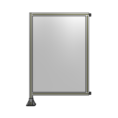 SINGLE PANEL-LEG ON LEFT WITH HINGES 1400MM X 900MM  1/4" POLYCARBONATE, AS A KIT