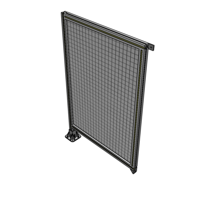 A1-1400-0900-0150-TYMFA SINGLE PANEL-LEG ON LEFT WITH TIE PLATES AND ANGLE 1400MM X 900MM  1" MESH, FULLY ASSEMBLED