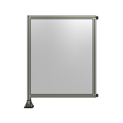 SINGLE PANEL-LEG ON LEFT WITH HINGES 1400MM X 1050MM  1/4" POLYCARBONATE, FULLY ASSEMBLED