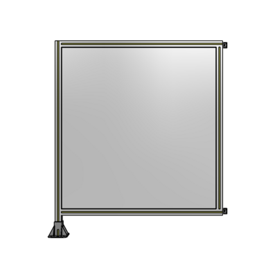 SINGLE PANEL-LEG ON LEFT WITH HINGES 1400MM X 1200MM  1/4" POLYCARBONATE, AS A KIT