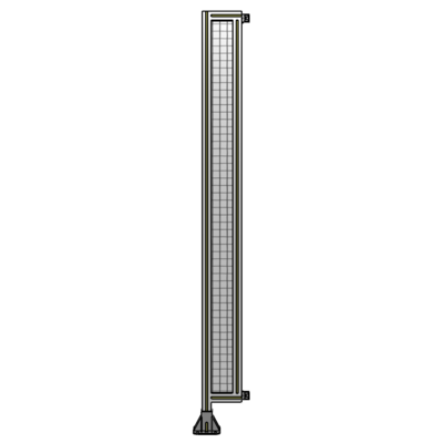 SINGLE PANEL-LEG ON LEFT WITH HINGES 2135MM X 200MM  1" MESH, FULLY ASSEMBLED
