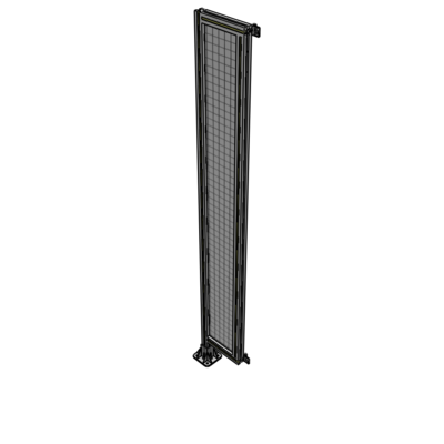 A1-2135-0300-0150-HYMFA SINGLE PANEL-LEG ON LEFT WITH HINGES 2135MM X 300MM  1" MESH, FULLY ASSEMBLED
