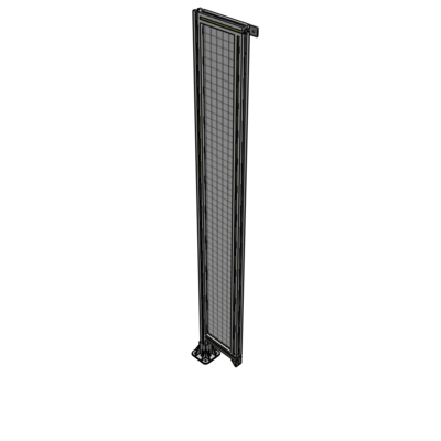A1-2135-0300-0150-TYMFA SINGLE PANEL-LEG ON LEFT WITH TIE PLATES AND ANGLE 2135MM X 300MM  1" MESH, FULLY ASSEMBLED