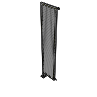A1-2135-0450-0150-HYMFK SINGLE PANEL-LEG ON LEFT WITH HINGES 2135MM X 450MM  1" MESH, AS A KIT