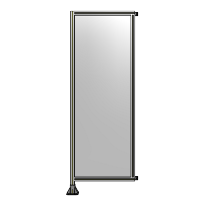 SINGLE PANEL-LEG ON LEFT WITH HINGES 2135MM X 750MM  1/4" POLYCARBONATE, AS A KIT