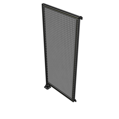 A1-2135-0900-0150-HYMFA SINGLE PANEL-LEG ON LEFT WITH HINGES 2135MM X 900MM  1" MESH, FULLY ASSEMBLED
