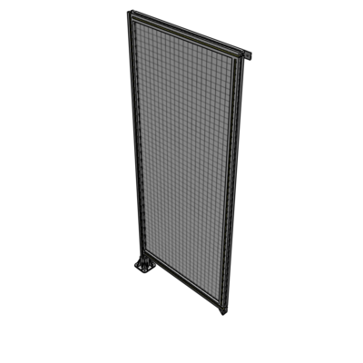 A1-2135-0900-0150-TYMFK SINGLE PANEL-LEG ON LEFT WITH TIE PLATES AND ANGLE 2135MM X 900MM  1" MESH, AS A KIT