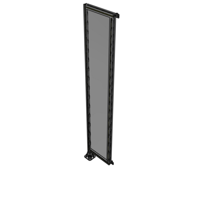 A1-2400-0450-0150-HYPFK SINGLE PANEL-LEG ON LEFT WITH HINGES 2400MM X 450MM  1/4" POLYCARBONATE, AS A KIT