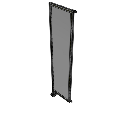 A1-2400-0600-0150-HYPFK SINGLE PANEL-LEG ON LEFT WITH HINGES 2400MM X 600MM  1/4" POLYCARBONATE, AS A KIT