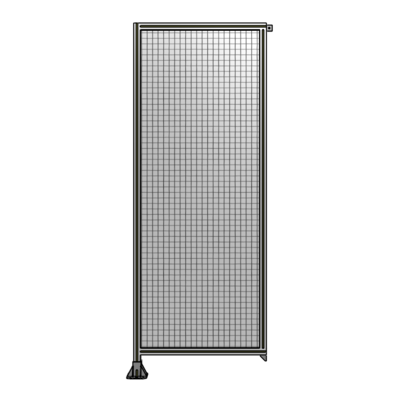 SINGLE PANEL-LEG ON LEFT WITH TIE PLATES AND ANGLE 2400MM X 900MM  1" MESH, FULLY ASSEMBLED