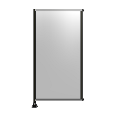 SINGLE PANEL-LEG ON LEFT WITH HINGES 2400MM X 1200MM  1/4" POLYCARBONATE, AS A KIT