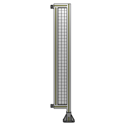 SINGLE PANEL-LEG ON RIGHT WITH HINGES 1400MM X 200MM  1" MESH, FULLY ASSEMBLED