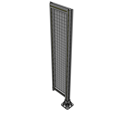 A2-1400-0300-0150-TYMFK SINGLE PANEL-LEG ON RIGHT WITH TIE PLATES AND ANGLE 1400MM X 300MM  1" MESH, AS A KIT