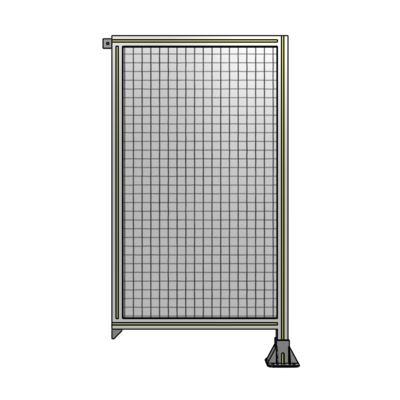 SINGLE PANEL-LEG ON RIGHT WITH TIE PLATES AND ANGLE 1400MM X 750MM  1" MESH, FULLY ASSEMBLED