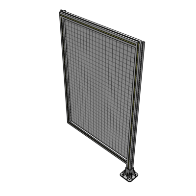 A2-1400-0900-0150-HYMFA SINGLE PANEL-LEG ON RIGHT WITH HINGES 1400MM X 900MM  1" MESH, FULLY ASSEMBLED