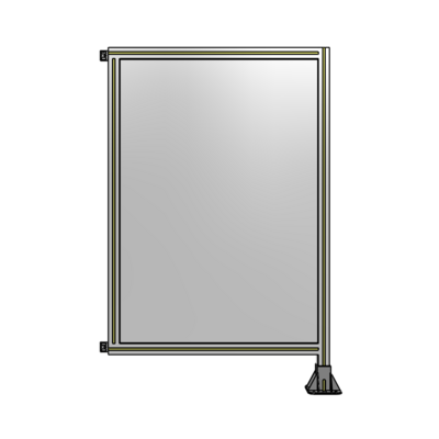 SINGLE PANEL-LEG ON RIGHT WITH HINGES 1400MM X 900MM  1/4" POLYCARBONATE, AS A KIT