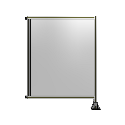 SINGLE PANEL-LEG ON RIGHT WITH HINGES 1400MM X 1050MM  1/4" POLYCARBONATE, AS A KIT
