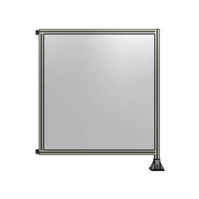 SINGLE PANEL-LEG ON RIGHT WITH HINGES 1400MM X 1200MM  1/4" POLYCARBONATE, AS A KIT