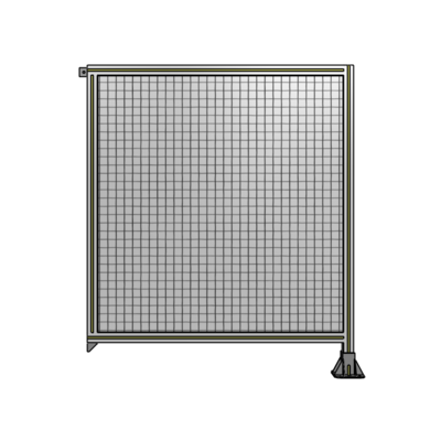 SINGLE PANEL-LEG ON RIGHT WITH TIE PLATES AND ANGLE 1400MM X 1200MM  1" MESH, FULLY ASSEMBLED