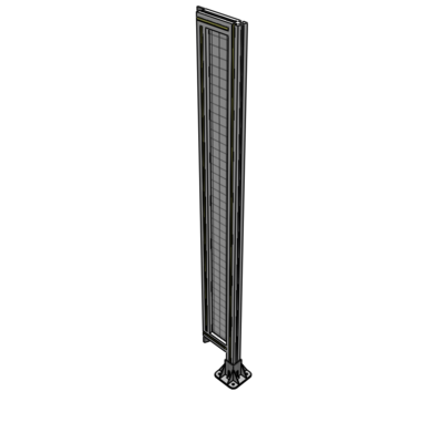 A2-1700-0200-0150-TYMFK SINGLE PANEL-LEG ON RIGHT WITH TIE PLATES AND ANGLE 1700MM X 200MM  1" MESH, AS A KIT