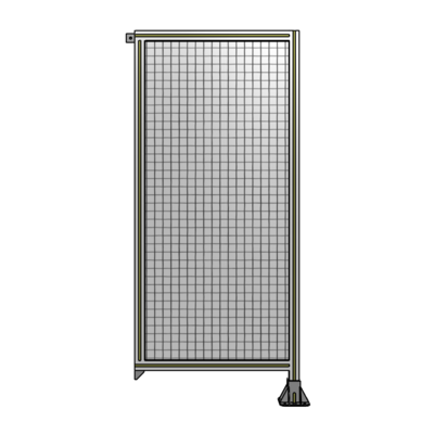SINGLE PANEL-LEG ON RIGHT WITH TIE PLATES AND ANGLE 1700MM X 750MM  1" MESH, FULLY ASSEMBLED