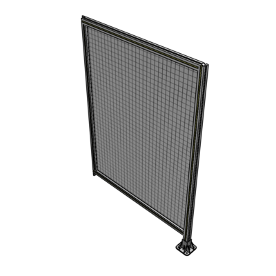 A2-1700-1200-0150-TYMFK SINGLE PANEL-LEG ON RIGHT WITH TIE PLATES AND ANGLE 1700MM X 1200MM  1" MESH, AS A KIT