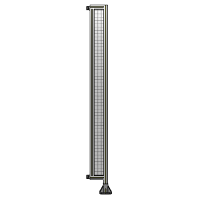 SINGLE PANEL-LEG ON RIGHT WITH HINGES 2135MM X 200MM  1" MESH, FULLY ASSEMBLED