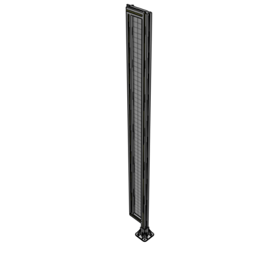 A2-2135-0200-0150-HYMFK SINGLE PANEL-LEG ON RIGHT WITH HINGES 2135MM X 200MM  1" MESH, AS A KIT