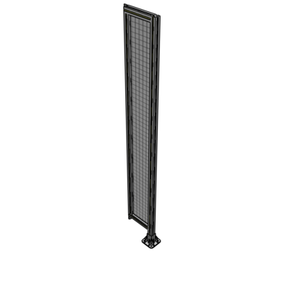 A2-2135-0300-0150-TYMFA SINGLE PANEL-LEG ON RIGHT WITH TIE PLATES AND ANGLE 2135MM X 300MM  1" MESH, FULLY ASSEMBLED