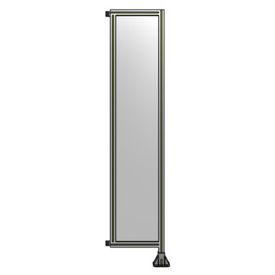 SINGLE PANEL-LEG ON RIGHT WITH HINGES 2135MM X 450MM  1/4" POLYCARBONATE, AS A KIT