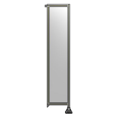 SINGLE PANEL-LEG ON RIGHT WITH TIE PLATES AND ANGLE 2135MM X 450MM  1/4" POLYCARBONATE, ASSEMBLED