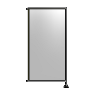 SINGLE PANEL-LEG ON RIGHT WITH HINGES 2135MM X 1050MM  1/4" POLYCARBONATE, AS A KIT