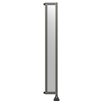 SINGLE PANEL-LEG ON RIGHT WITH HINGES 2400MM X 300MM  1/4" POLYCARBONATE, AS A KIT