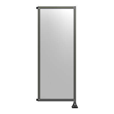 SINGLE PANEL-LEG ON RIGHT WITH HINGES 2400MM X 900MM  1/4" POLYCARBONATE, AS A KIT