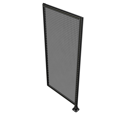 A2-2400-1050-0150-HYMFA SINGLE PANEL-LEG ON RIGHT WITH HINGES 2400MM X 1050MM  1" MESH, FULLY ASSEMBLED