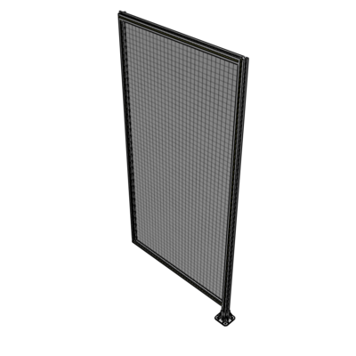 A2-2400-1200-0150-HYMFK SINGLE PANEL-LEG ON RIGHT WITH HINGES 2400MM X 1200MM  1" MESH, AS A KIT
