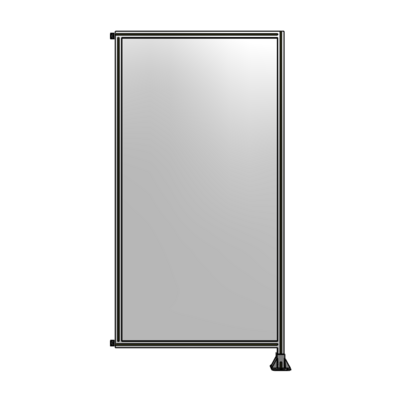 SINGLE PANEL-LEG ON RIGHT WITH HINGES 2400MM X 1200MM  1/4" POLYCARBONATE, AS A KIT