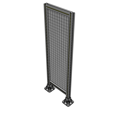 A3-1400-0450-0150-ZYMFA SINGLE PANEL-LEG ON  BOTH SIDES  1400MM X 450MM  1" MESH, FULLY ASSEMBLED