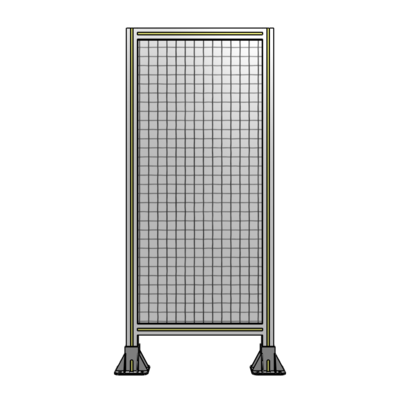 SINGLE PANEL-LEG ON  BOTH SIDES  1400MM X 600MM  1" MESH, FULLY ASSEMBLED