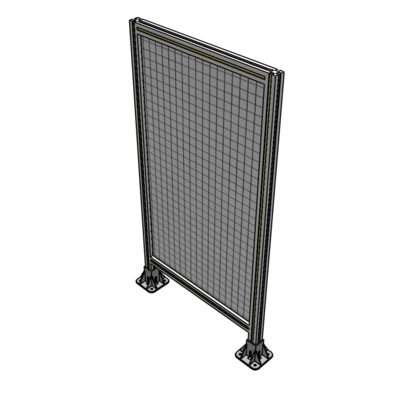 A3-1400-0750-0150-ZYMFA SINGLE PANEL-LEG ON  BOTH SIDES  1400MM X 750MM  1" MESH, FULLY ASSEMBLED