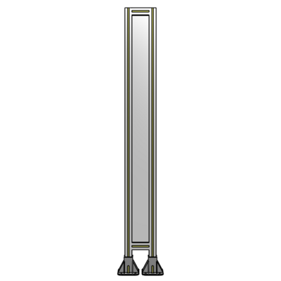 SINGLE PANEL-LEG ON  BOTH SIDES  1700MM X 200MM  1/4" POLYCARBONATE, AS A KIT