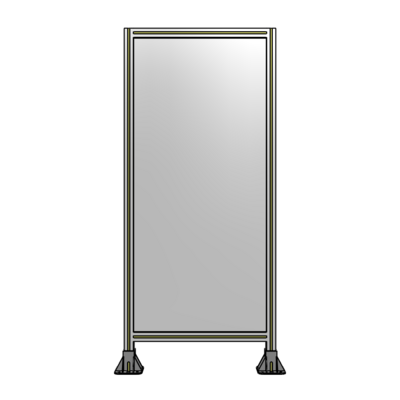 SINGLE PANEL-LEG ON  BOTH SIDES  1700MM X 750MM  1/4" POLYCARBONATE, AS A KIT
