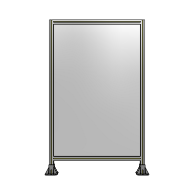 SINGLE PANEL-LEG ON  BOTH SIDES  1700MM X 1050MM  1/4" POLYCARBONATE, FULLY ASSEMBLED