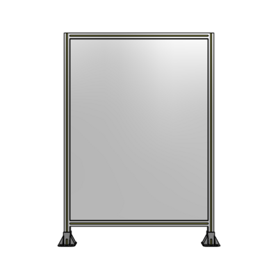 SINGLE PANEL-LEG ON  BOTH SIDES  1700MM X 1200MM  1/4" POLYCARBONATE, FULLY ASSEMBLED