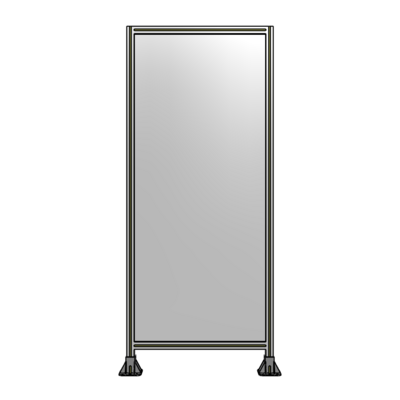 SINGLE PANEL-LEG ON  BOTH SIDES  2135MM X 900MM  1/4" POLYCARBONATE, FULLY ASSEMBLED