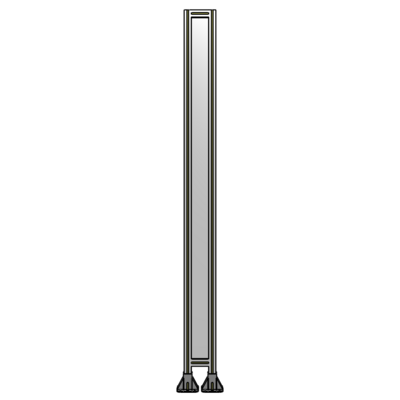 SINGLE PANEL-LEG ON  BOTH SIDES  2400MM X 200MM  1/4" POLYCARBONATE, AS A KIT