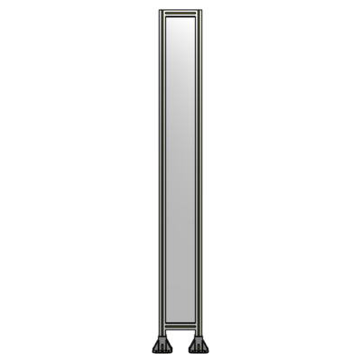 SINGLE PANEL-LEG ON  BOTH SIDES  2400MM X 300MM  1/4" POLYCARBONATE, FULLY ASSEMBLED