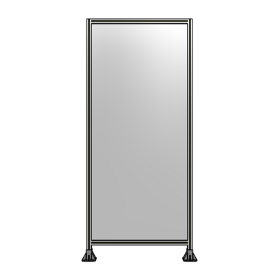 SINGLE PANEL-LEG ON  BOTH SIDES  2400MM X 1050MM  1/4" POLYCARBONATE, FULLY ASSEMBLED