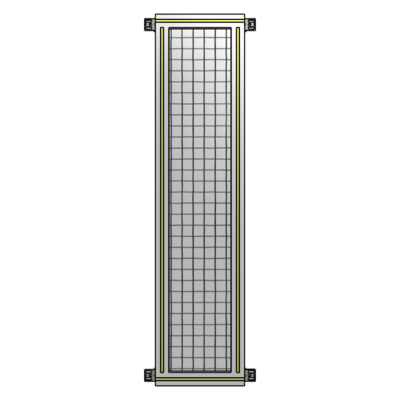 SINGLE PANEL-NO LEGS WITH HINGES 1400MM X 300MM  1" MESH, FULLY ASSEMBLED